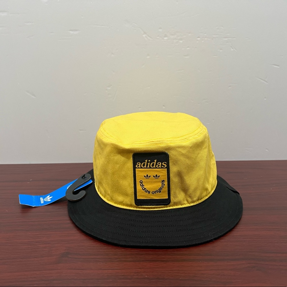 Adidas Originals, Mood Booster Happiness, Bucket Hat, GA7598, Yellow & Black